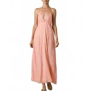 NEW THIERRY COLSON bahia maxi dress in dawn pink